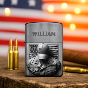 Patriot Veteran Lighter - Personalized Gift For Veteran 08HULU190725-Homacus