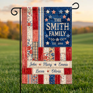 Proud Family Garden Flag - Personalized 250th Anniversary Gifts For Family 03NATN010626