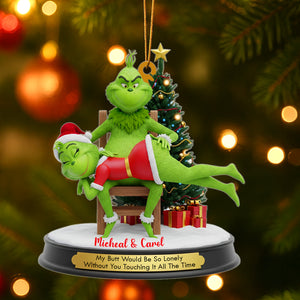 Funny Green Monsters - Couple Ornament - Personalized Christmas Gifts 03namg220825-Homacus
