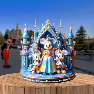 Enchanted Winter Castle Mom Plaque – Custom Christmas Gifts For Mom 03tgmh250325-Homacus