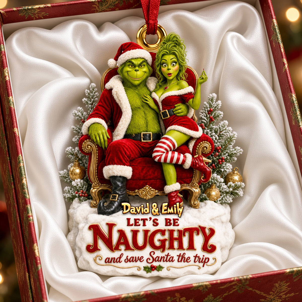 Grumpy Love Christmas Ornament - Personalized Gifts For Couple 07todh300926-Homacus