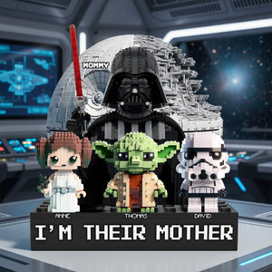Space Theme Mom And Kids Acrylic Plaque - Personalized Gifts For Mother's Day Plaque 03OHLU080426-Homacus