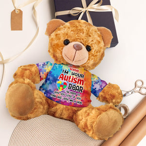Personalized Gifts For Autistic Bear With Shirt 01HUDT260225-Homacus
