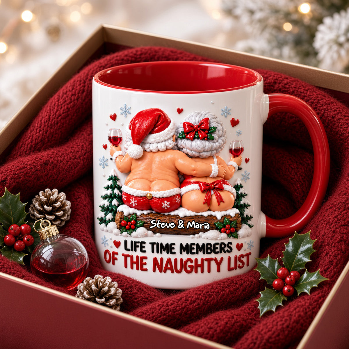 Old Naughty Couple Coffee Accent Mug - Personalized Gifts For Couples 04TODH141026-Homacus