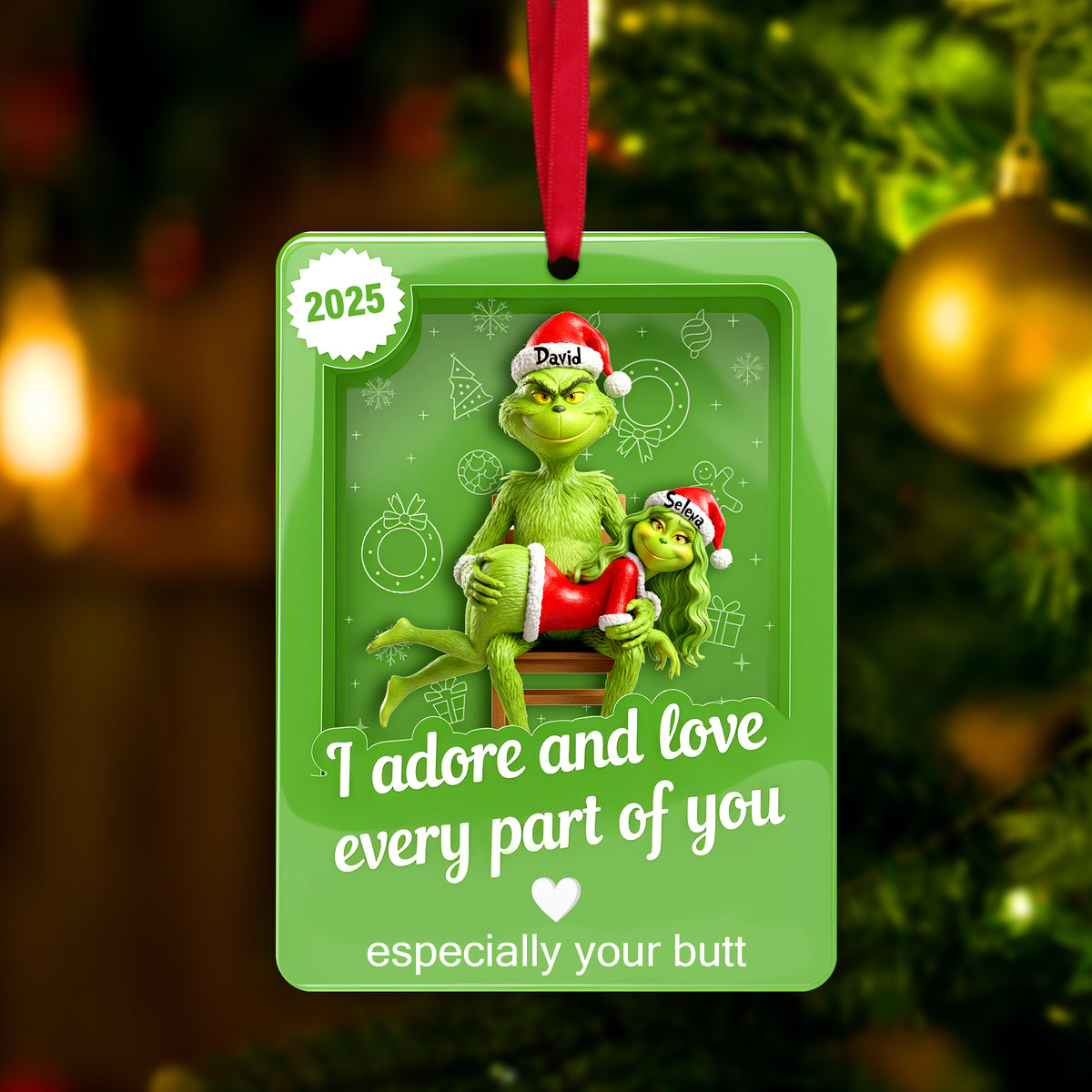 Naughty Touch Couple Ornament - Personalized Gift For Couple 02OHLU131125-Homacus