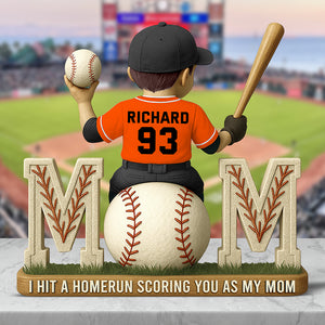 Baseball Mom Acrylic Plaque Gifts For Mom 04TGQN180425-Homacus