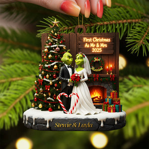 Personalized Gifts For Newlyweds Christmas Ornament 03kita290925-Homacus