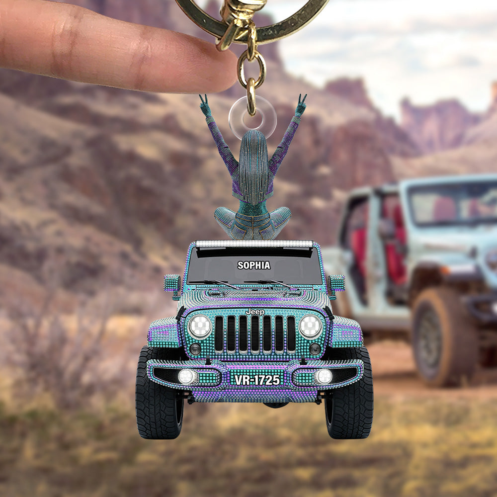 Ride & Shine Keychain - Personalized Gifts For Off Road Lovers 03OHTN170625-Homacus