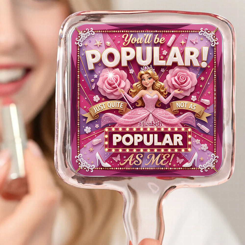 Glam Handheld Mirror - Personalized Gifts 05PADT031225-Homacus