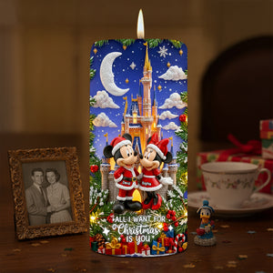 Romantic Couple Festive Season LED Candle, Personalized Christmas Gifts For Couple 05qhdt060925-Homacus