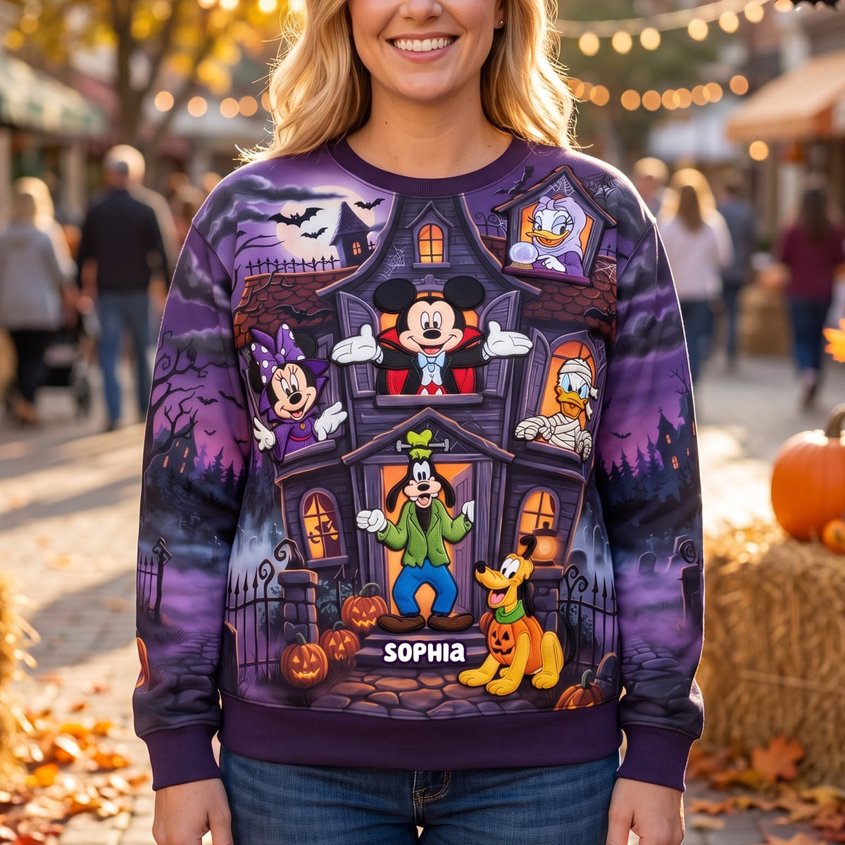 Spooky Childhood Haunted House Shirt - Personalized Gifts For Halloween Shirt 05TYQN300726