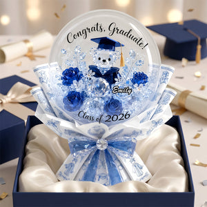 Graduation Blooming Bouquet Shaped Plaque - Personalized Gift For Graduation 01TYDH120526-Homacus