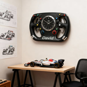 Steering Wheel Acrylic Hanging Wall Clock - Personalized Gifts For Speed Lovers 03kilu241225-Homacus