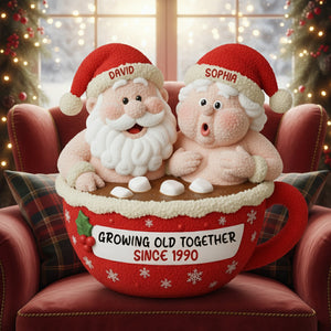 Funny Old Couple Pillow - Personalized Gifts For Couple Christmas Pillow 04OHTN111125-Homacus