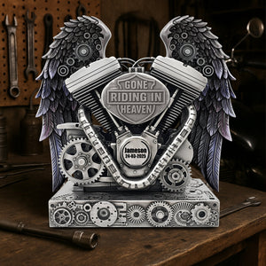 Biker In Heaven Acrylic Plaque - Personalized Memorial Keepsake For Biker 01QHLU030625-Homacus