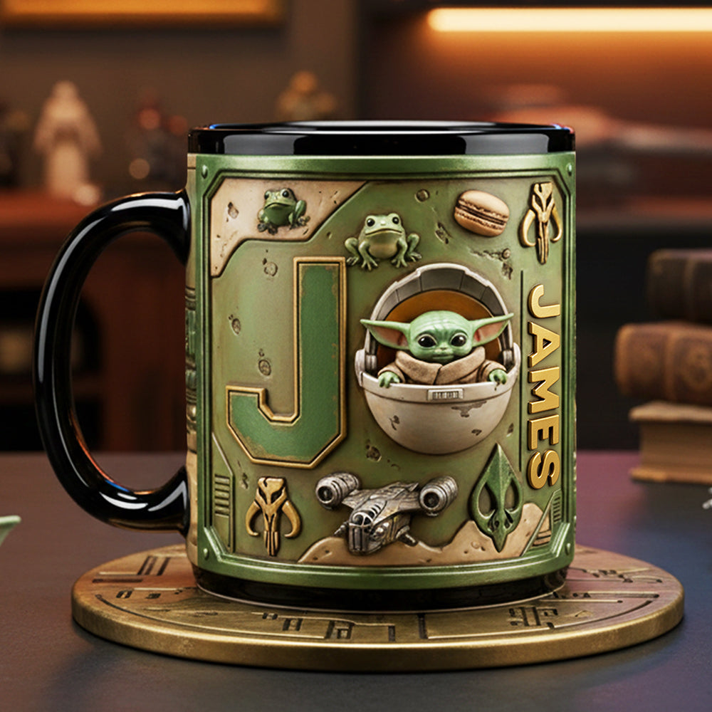 Alien Alphabet Coffee Mug - Personalized Gifts For Cosmic Lovers 02kita210126-Homacus