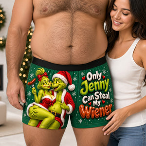 Cheeky Christmas Men's Boxers - Personalized Gifts For Him 05OHDH241026-Homacus
