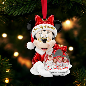 Cherished Grandkids Ornament - Personalized Custom Photo Gift For Grandkids 01PGLU271025-Homacus