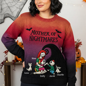 Spooky Mom Mischiefs Ugly Sweater, Personalized Halloween Gifts For Mom 01QHDT030925-Homacus