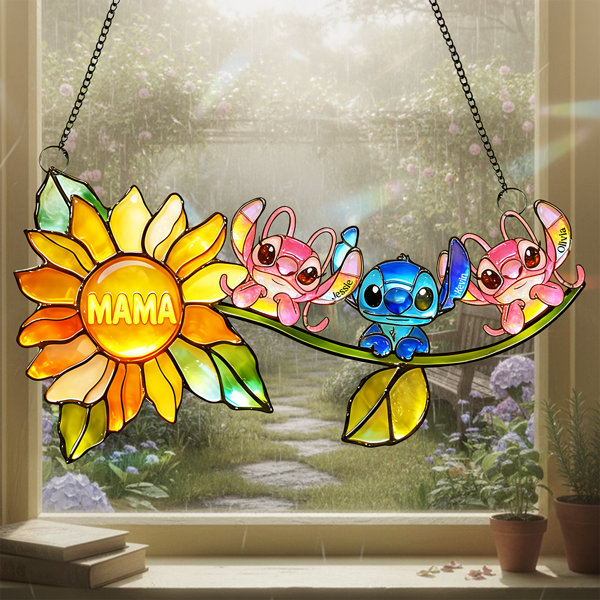 Sunflower Suncatcher Ornament – Personalized Gifts For Mom 01tota300126-Homacus