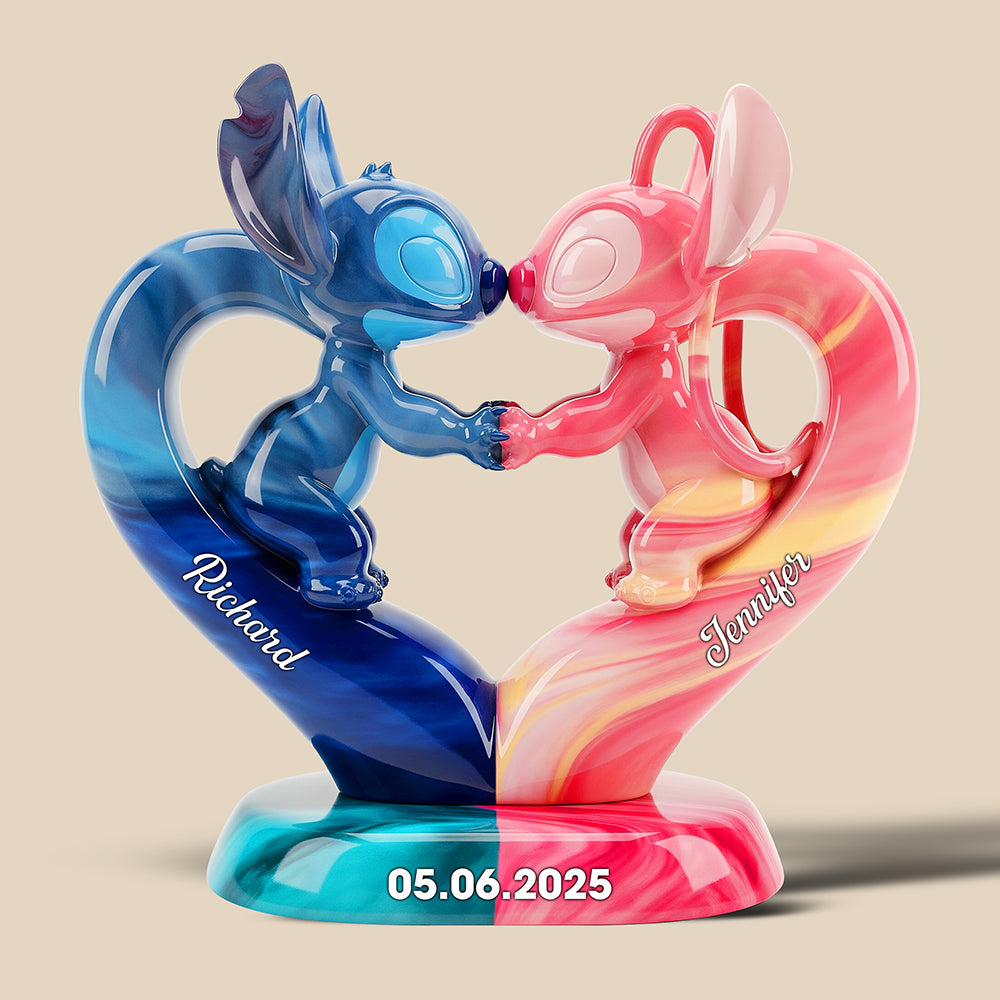 Romantic Experiment Couple Acrylic Plaque Personalized Gifts For Couple 01OHQN180625-Homacus