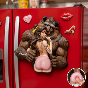 Enchanted Couple Anti-collision Fridge Magnet - Personalized Gift For Couples 02NALU120626