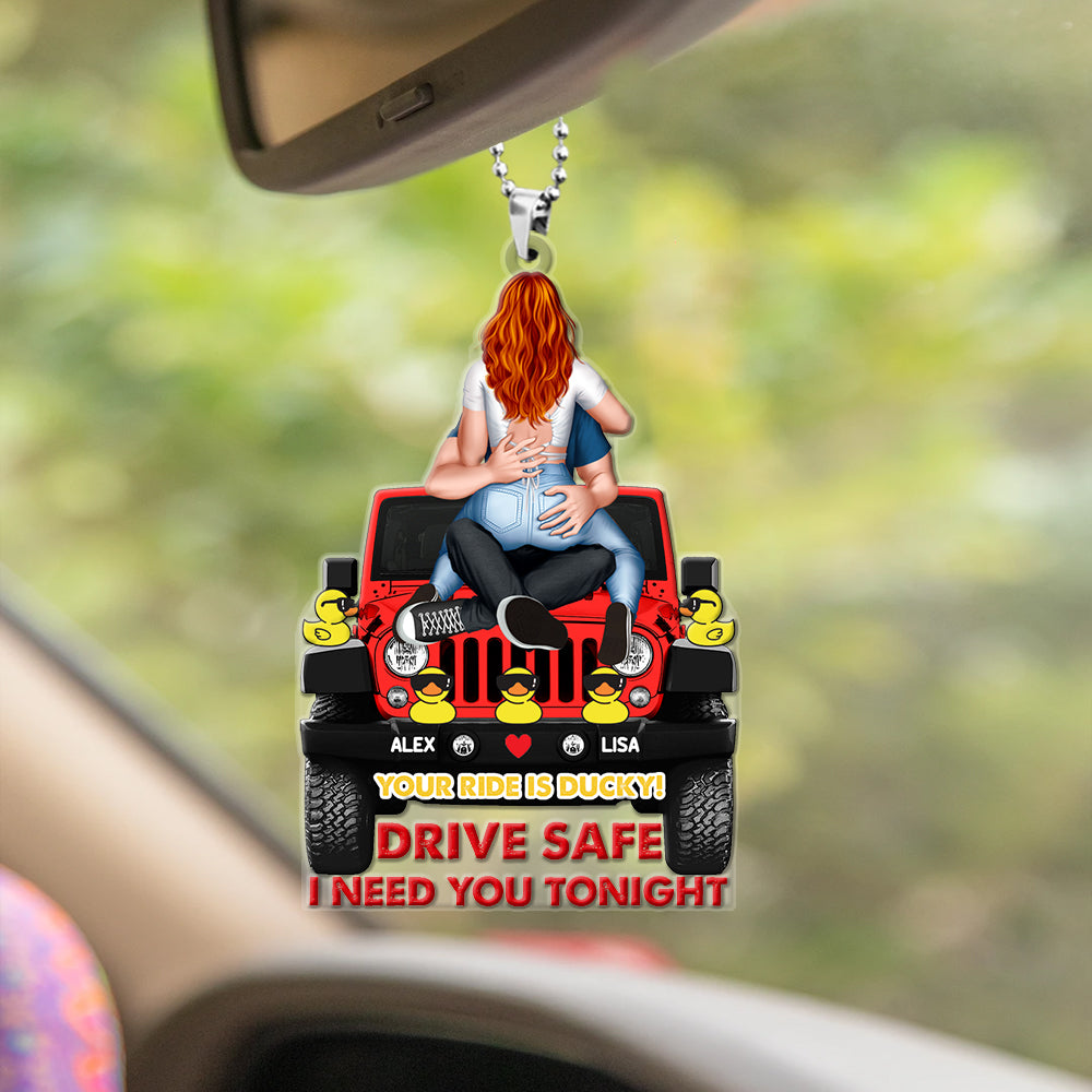 Personalized Gifts For Couple Car Ornament 02HTMH210624HH-Homacus