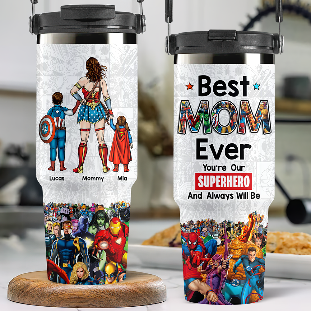 Personalized Gifts For Mom Tumbler Cup Mother's Day Super Mom 011ACHU010425PA-Homacus