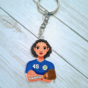 Personalized Gifts For Baseball Lovers Keychain 043qhhu200125hg-Homacus