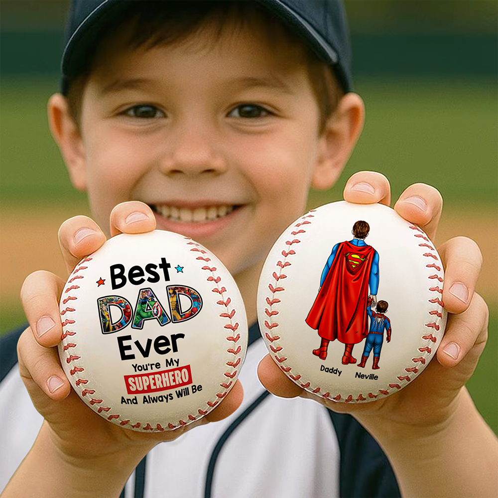 Personalized Gift For Dad Baseball Father's Day Super Dad 04ACHU020425PA-Homacus