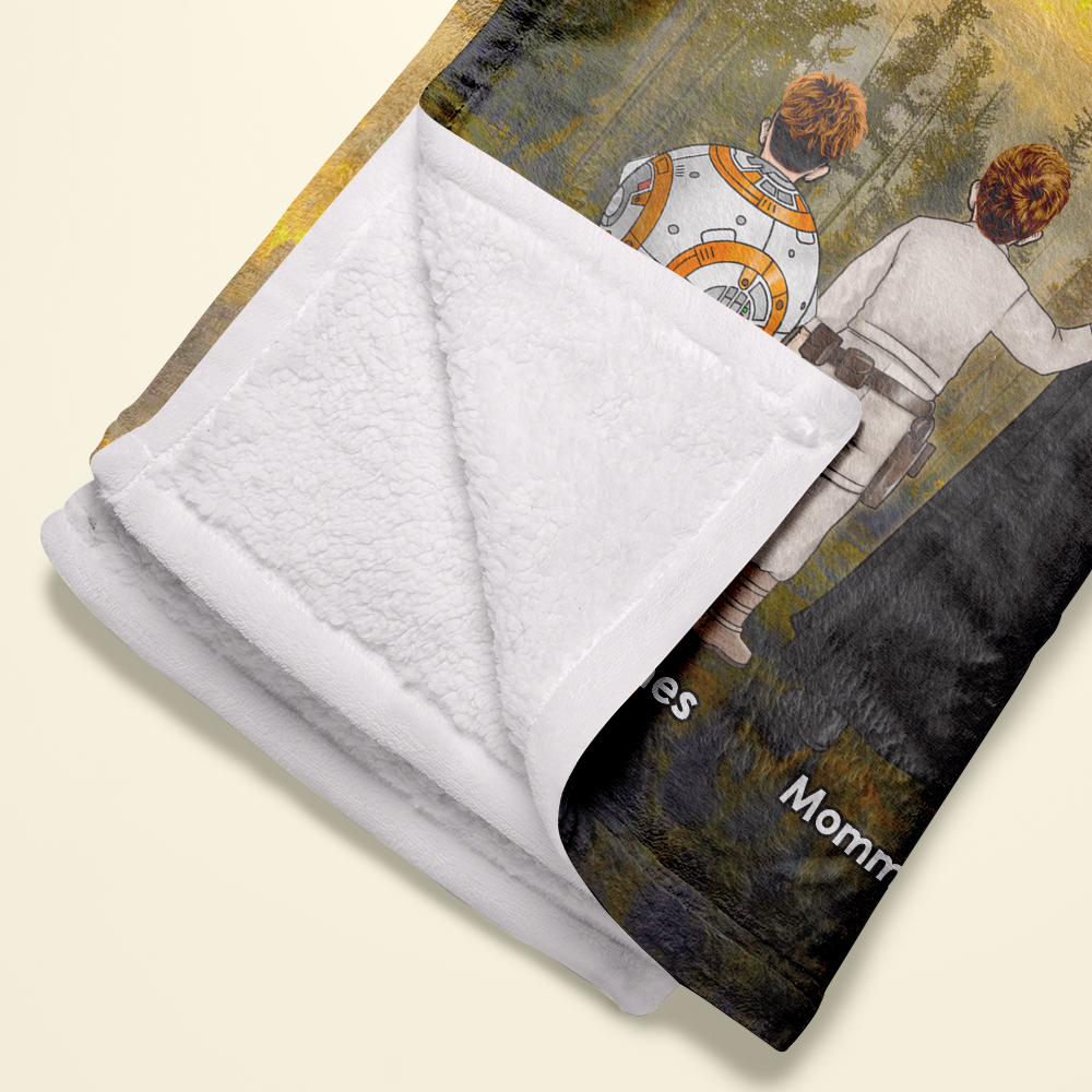 Christmas Hug For Best Mom Personalized Blanket 01ACHU220325HHHG-Homacus
