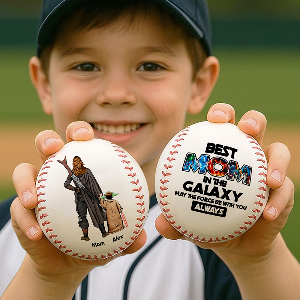 Personalized Gift For Mom Baseball Mother's Day - Best Mom In The Galaxy 061ACHU050425HHHG-Homacus
