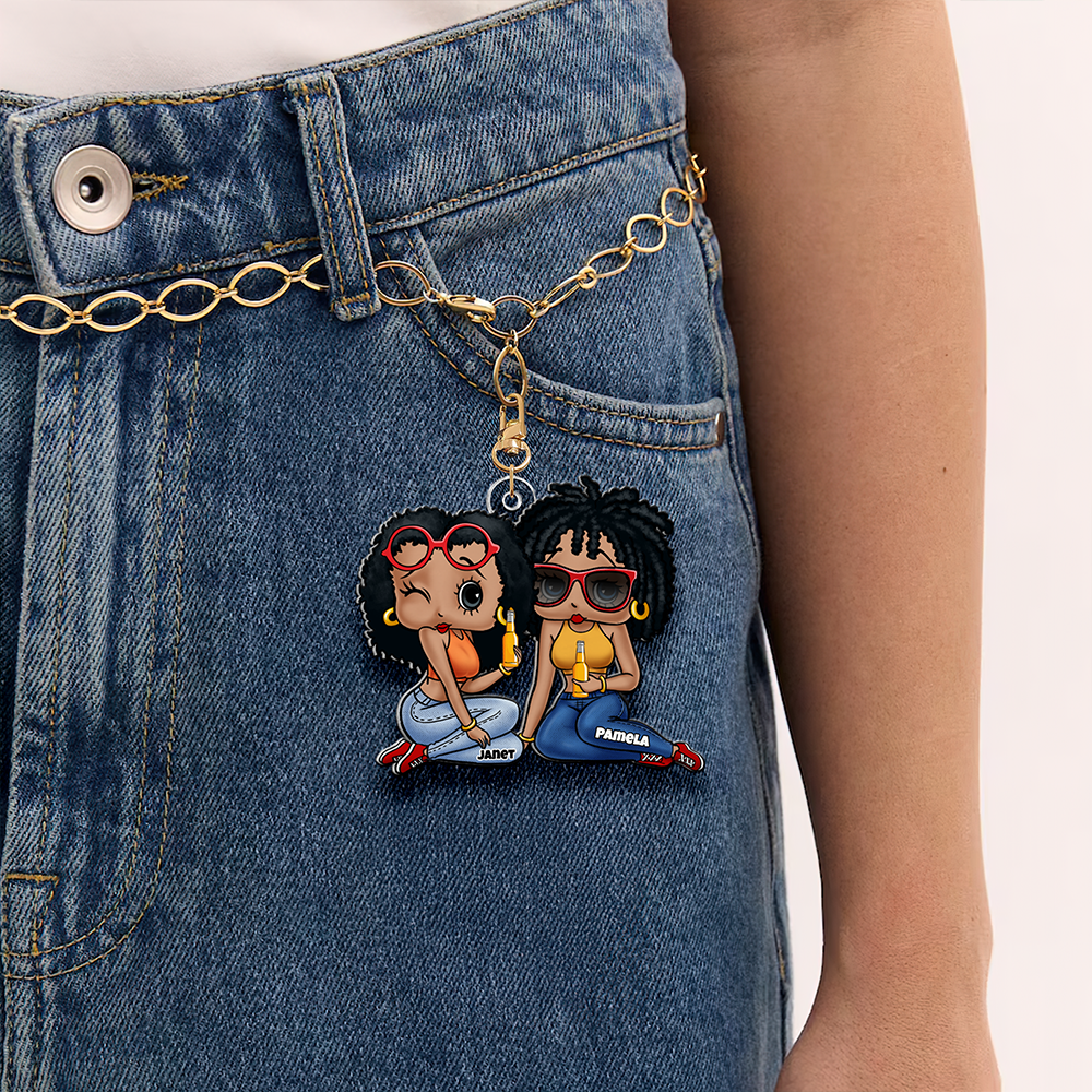 Besties Keychain - Personalized Gifts For Friends 02QHHU020525HH-Homacus