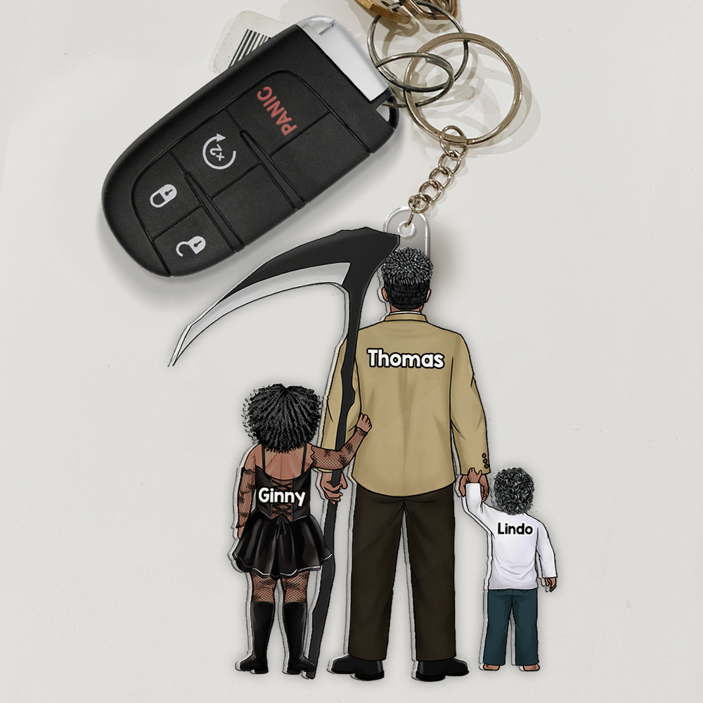 Dad Keychain - Personalized Gifts For Dad 11QHHU020525HG-Homacus