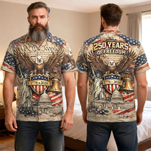 Celebrate America 250th Anniversary Hawaiian Shirt - Personalized Gifts For Patriots 01hutn250626-Homacus