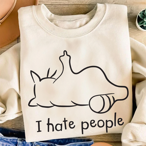 Gifts For Cat Lover Shirt I Hate People 03ACPU010325-Homacus