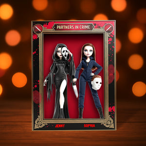 Horror Besties Plaque - Personalized Gifts For Besties 01natn180825-Homacus