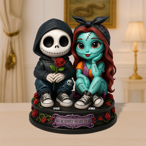 Horror Couple Plaque - Personalized Gifts For Couple 01totn020625-Homacus