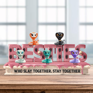 Slaying Snake Acrylic Plaque Personalized Funny Gifts For Besties 03tgtn200525-Homacus