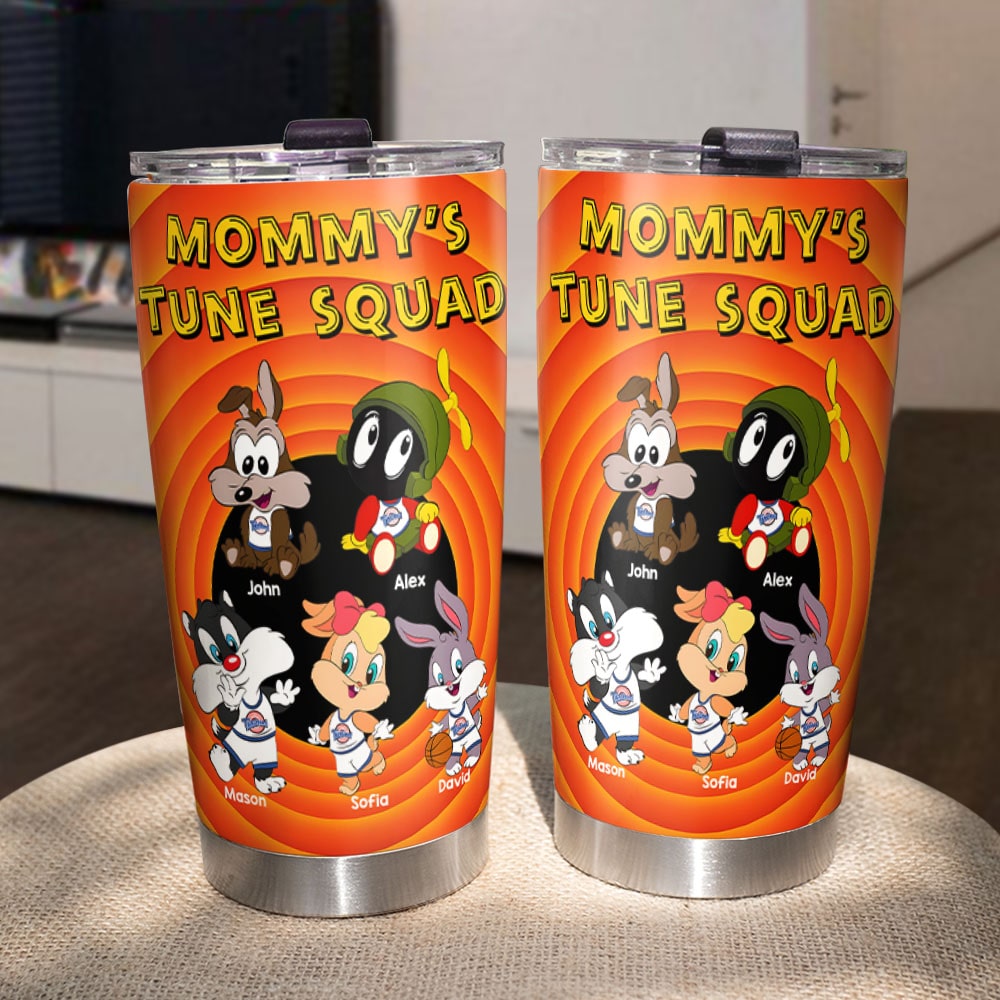 Personalized Gifts For Mom Tumbler 03kamh040225 Mommy's Tune Squad-Homacus
