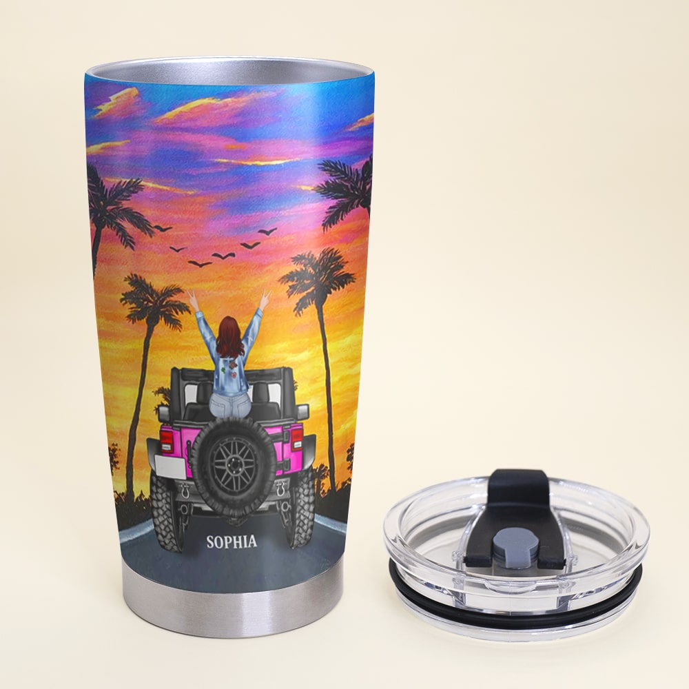 Personalized Gifts For Her Tumbler On A Dark Desert Highway Cool Wind In My Hair-Homacus