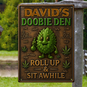 Green Stuff Metal Sign - Personalized Gifts For Smokers 02totn290525-Homacus