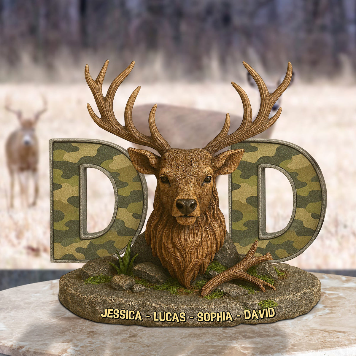 Hunting Deer Plaque Personalized Gifts For Dad 03xqtn170425 Hunting Lovers-Homacus