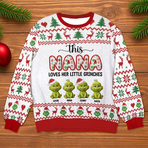 Personalized Christmas Gifts For Grandma Ugly Sweater 01patn091025-Homacus