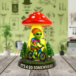 Funny Alien Acrylic Plaque Personalized Gifts For Smoker 01totn200525-Homacus