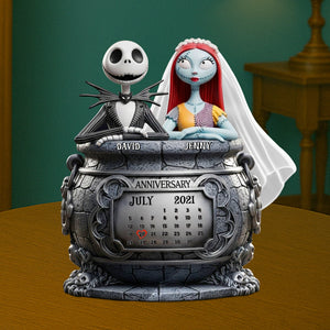 Skull Couple Personalized Anniversary Gifts For Couple Plaque 05totn140725-Homacus