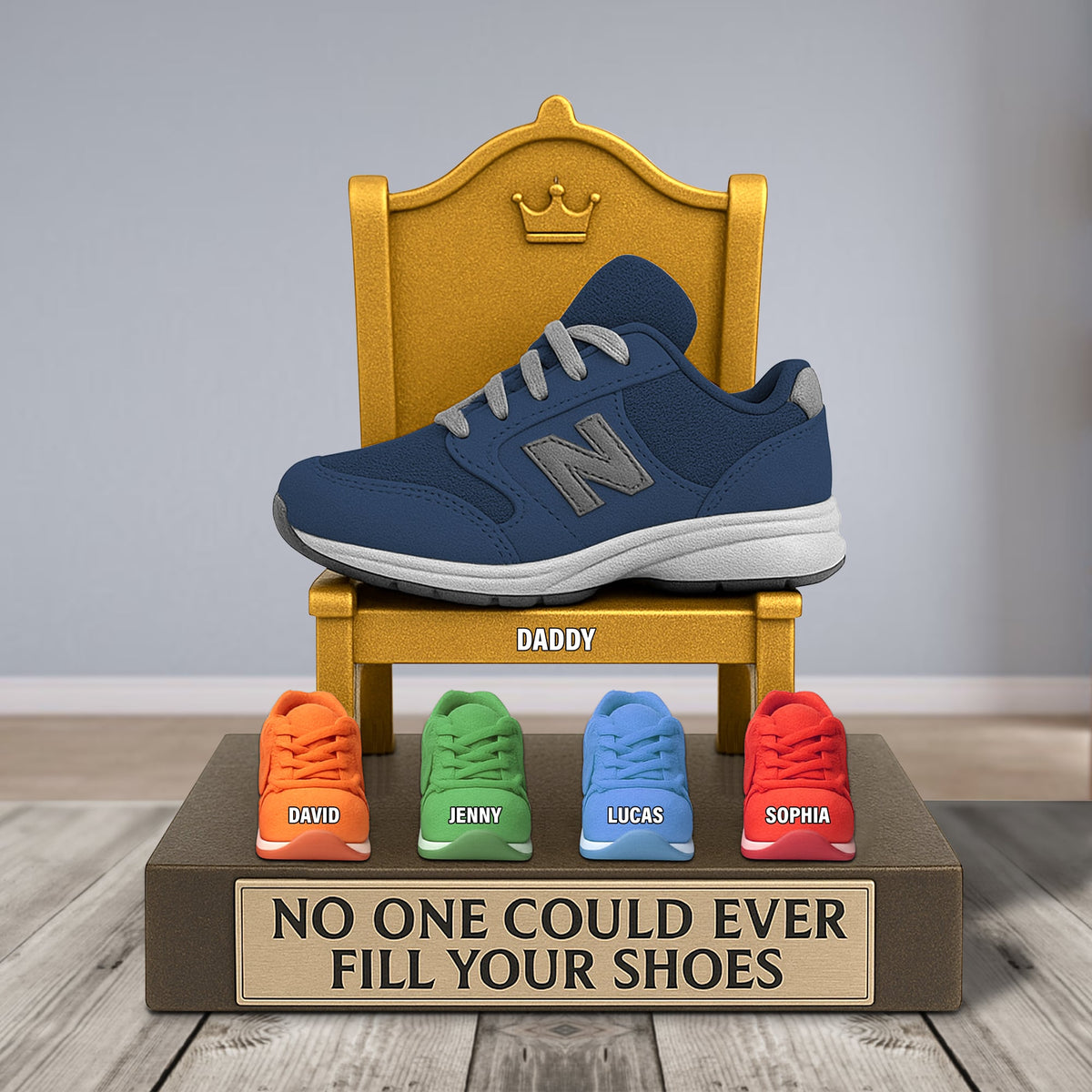 Sneaker Dad Plaque - Personalized Gifts For Dad 02natn060525-Homacus