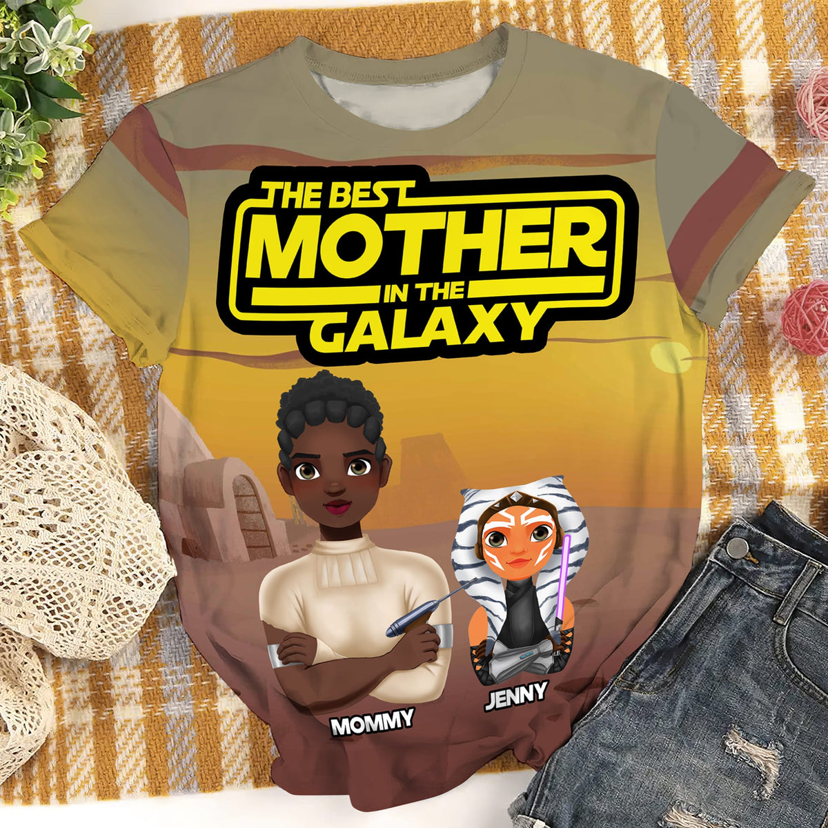 Personalized Gifts For Mom Shirt 05natn180225hg The Best Mother In The Galaxy-Homacus