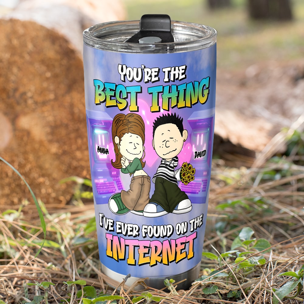 Personalized Gifts For Online Dating Couple Tumbler 02katn070125hg-Homacus
