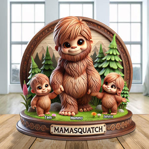 Personalized Gifts For Mom Big Foot Plaque Mamasquatch 04katn150425-Homacus